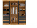 Guarda-roupa Casal com Espelho 4 Portas 6 Gavetas Araplac Sofia